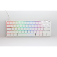 Ducky One 3 Classic Pure White Mini, toetsenbord Wit, US lay-out, Cherry MX Brown, RGB led, Double-shot PBT, Hot-swappable, QUACK Mechanics, 60%