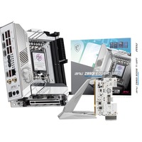 MSI MPG Z890I EDGE TI WIFI socket 1851 moederbord Wit/zilver, RAID, 5Gb-LAN, Wi-Fi 7, BT, Sound, Mini-ITX