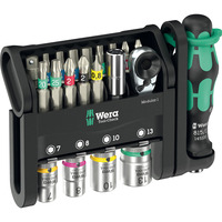 Wera Tool-Check Modular 1, 21‑delig bitset Zwart/groen