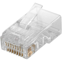 goobay RJ45 Stekker CAT 6 UTP onafgeschermd 10 stuks, voor ronde kabel