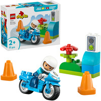 LEGO LEGO DUPLO Blue Police Motorcycle Constructiespeelgoed 