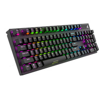 Sharkoon SKILLER SGK20 RGB mechanisch gaming toetsenbord Zwart, US lay-out (QWERTY), Huano Brown, 100%, RGB