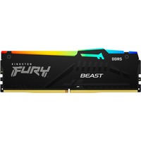 Kingston FURY 32 GB DDR5-5200 werkgeheugen Zwart, KF552C36BBEA-32, Beast RGB, EXPO