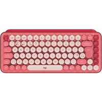 Logitech POP Keys - HEARTBREAKER, toetsenbord Lichtrood/wit, US-International, GX Brown, Bluetooth