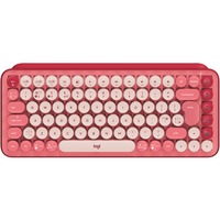 Logitech POP Keys - HEARTBREAKER, toetsenbord Lichtrood/wit, US lay-out, GX Brown, Bluetooth