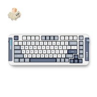 MCHOSE X75 Navy Blue Icy Creamsicle Wireless Gasket Mount Mechanical RGB toetsenbord Wit, US lay-out (QWERTY), Kailh Box Icy Creamsicle, 75%, RGB, Hot swap, Double-Shot PBT, draadloos | Bluetooth | USB-C