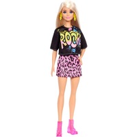 Mattel Barbie Fashionistas Doll 155 - "Rock” Graphic T-Shirt Pop 