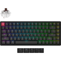 Keychron K2 QMK-J3, toetsenbord Zwart, US lay-out, Keychron Super Brown, RGB leds, 75%, Cherry double-shot PBT, hot swap, Bluetooth 5.2 | USB-C