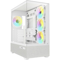 Sharkoon AK7 ARGB midi tower behuizing Wit | 2x USB-A | 1x USB-C | RGB | Window