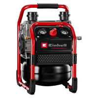 EINHELL SILENZZO 36/210 Professionele draadloze luchtcompressor Zwart/rood, Accu en oplader niet inbegrepen