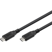 goobay USB-C 4.0 > USB-C kabel Zwart, 0,5 meter