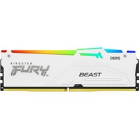 Kingston FURY 32 GB DDR5-5600 werkgeheugen Wit, KF556C40BWA-32, Beast RGB, XMP