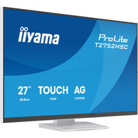 iiyama ProLite T2752MSC-W1AG 27" touchscreen monitor Wit (mat), 100 Hz, HDMI, DisplayPort, USB 3.2 Gen 1, Audio, Touchscreen	