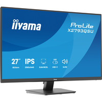 iiyama ProLite X2793QSU-B1 27" monitor Zwart (mat), HDMI, DisplayPort, USB, Audio