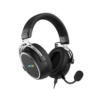 Hator Hypergang 3 USB over-ear gaming headset Zwart, RGB, 7.1 Virtual Surround, USB / Bluetooth