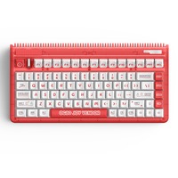 Iqunix OG80 Joy Vendor Wireless Mechanical Keyboard Rood, US lay-out (QWERTY), Cherry MX Silent Red, 80% (TKL), RGB leds, Hot-swappable, PBT, 2.4GHz | Bluetooth 5.1 | USB-C