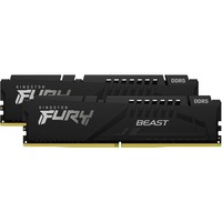 Kingston FURY 32 GB DDR5-5200 Kit werkgeheugen Zwart, KF552C36BBEK2-32, Beast, XMP, EXPO