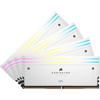 Corsair 64 GB DDR5-6000 Quad-Kit werkgeheugen Wit, CMP64GX5M4B6000C36W, Dominator Titanium RGB, XMP