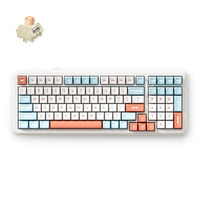 MCHOSE K99 V2 Wireless Gasket Mount Mechanical Keyboard Wit, US lay-out (QWERTY), Kailh Box Icy Creamsicle, 99%, RGB, PBT Keycaps, Hot-Swap, 2.4 GHz | Bluetooth | USB-C