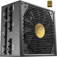 Sharkoon Rebel P30 Gold 1000W voeding  Zwart, 1x 12VHPWR, 4x PCIe, Kabelmanagement