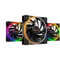 be quiet! Light Wings PWM high-speed RGB case fans Zwart, 3 stuks, 140 x 140 x 25 mm