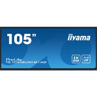 iiyama TE10518UWI-B1AG 104.6" Ultra Wide Public Display Zwart (mat), HDMI, DisplayPort, Sound, WiFi, BT, Touch