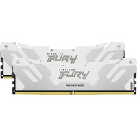 Kingston FURY 32 GB DDR5-8000 Kit werkgeheugen Wit, KF580C38RWK2-32, Renegade XMP