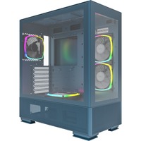 Montech Sky Two midi tower behuizing Blauw | 2x USB-A | 1x USB-C | Window