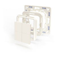 Shelly BLU Wall Switch 4 (without adapter and frame) schakelaar Wit, Bluetooth 4.2