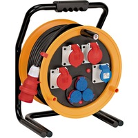 Brennenstuhl Brobusta CEE 4 IP44 kabelhaspel, 40m RN-kabel Geel/zwart, 40m RN-kabel