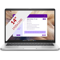 Dell Pro 14 Plus PB14250 14"  laptop Aluminium | Core Ultra 5 235U | Intel Graphics | 16 GB | 512 GB SSD
