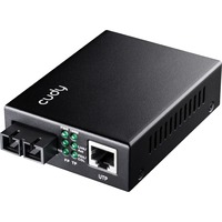 Cudy MC100SA-20 10/100M Ethernet Media Converter mediaconverter Zwart