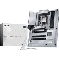 MSI PRO Z890-S WIFI PZ socket 1851 moederbord Wit/zilver, 2.5Gb-LAN, Wi-Fi 7, BT, Sound, ATX