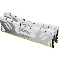 Kingston FURY 48 GB DDR5-8000 (2x 24 GB) Kit werkgeheugen Zilver/wit, KF580C38RWK2-48, Renegade, XMP 3.0