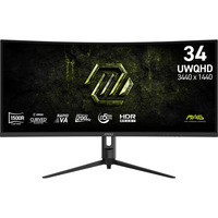 MSI MAG 342CQRF E20 34" Curved UltraWide gaming monitor Zwart, 2x HDMI, DisplayPort, 200 Hz