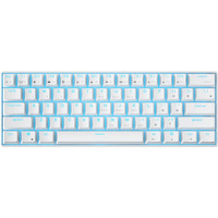 Royal Kludge RK61 draadloos mechanisch toetsenbord Wit, US lay-out (QWERTY), 60%, Brown switch, RGB, Hot swap, 2.4 GHz | USB-C | Bluetooth