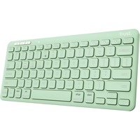Trust Lyra Compact draadloos toetsenbord Groen, US lay-out, Scissor switches, 2,4 GHz USB, Bluetooth, 65%