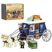 Lumibricks The Old West - Treasure Stagecoach Constructiespeelgoed L9099