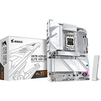 GIGABYTE X870 AORUS ELITE X3D ICE socket AM5 moederbord Zilver/wit, RAID, 5 Gb-LAN, Wi-Fi 7, BT, Sound, ATX