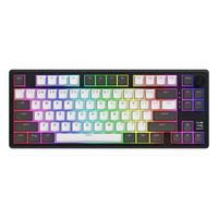 Hator Skyfall Pro Wireless RGB mechanisch gaming toetsenbord Zwart, US lay-out (QWERTY), HATOR Aurum Vanilla Silent, 80% (TKL), RGB, Double-shot PBT, Hot-swap, 2.4GHz | Bluetooth | USB-C