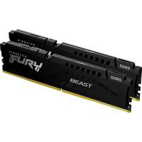 Kingston FURY 128 GB DDR5-5600 (2x 64 GB) Kit werkgeheugen Zwart, KF556C40BBK2-128, Beast, XMP 3.0, EXPO