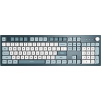 Montech Mkey Freedom, toetsenbord Donkerblauw/wit, US lay-out, Gateron G Pro Yellow, Hot-swappable, RGB, PBT