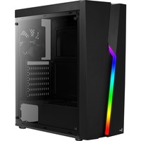 Aerocool Bolt midi tower behuizing Zwart | 3x USB-A | RGB | Window