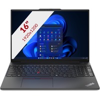 Lenovo ThinkPad E16 Gen 2 (21MA001TMH) 16" laptop Zwart | Core Ultra 5 125U | Intel Graphics | 16GB | 512 GB