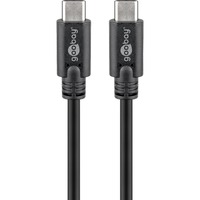 goobay Sync & Charge Super Speed USB-C kabel Zwart, 2 meter