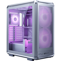 Cooler Master MasterFrame 500 Mesh ARGB midi tower behuizing Zilver | 2x USB-A | 1x USB-C | RGB | Tempered Glass