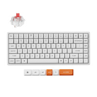 Keychron K2 Max-Q1, toetsenbord Wit, US lay-out, Keychron Super Red, RGB leds, 75%, OSA Double-shot PBT, hot swap, 2.4GHz | Bluetooth 5.1 | USB-C