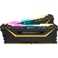 Corsair 32 GB DDR4-3200 Kit werkgeheugen Zwart, CMW32GX4M2E3200C16-TUF, Vengeance RGB PRO, XMP