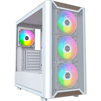 Montech XR Wood midi tower behuizing Wit | 1x USB-A | 1x USB-C | RGB | Window