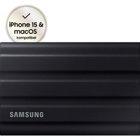 Samsung Portable T7 Shield 1 TB externe SSD Zwart, MU-PE1T0S/EU, USB-C 3.2 (10 Gbit/s)
